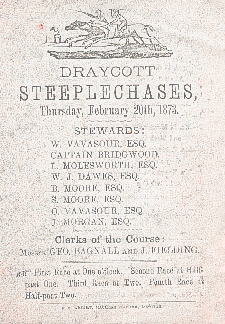 Draycott Races card cover