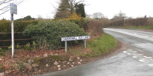 'Caverswall old lane' new sign
