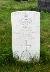 Bede Vavasour gravestone at Cresswell